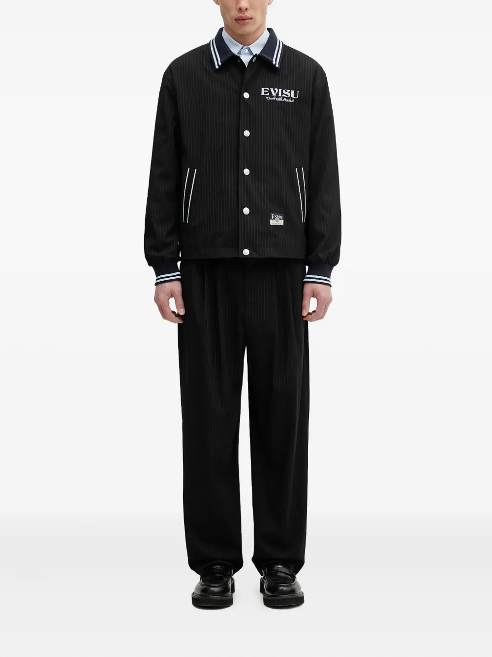 Paul Smith cotton long-sleeve shirt Blauw
