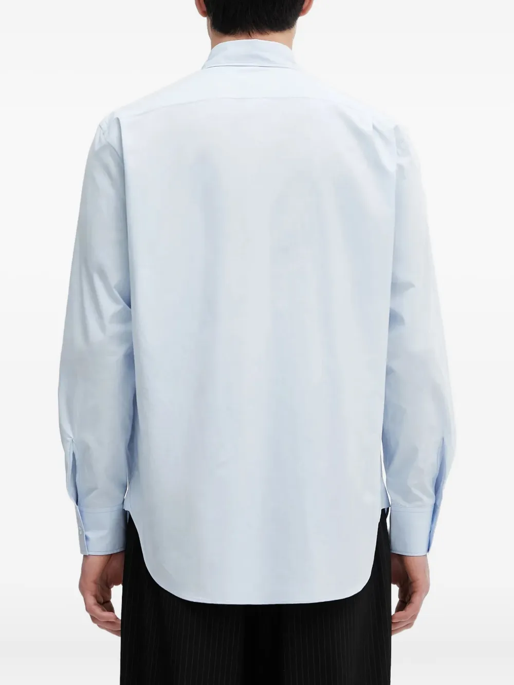 Paul Smith cotton long-sleeve shirt Blauw
