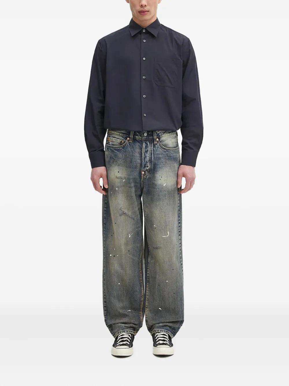 Paul Smith pocket long-sleeve shirt Blauw