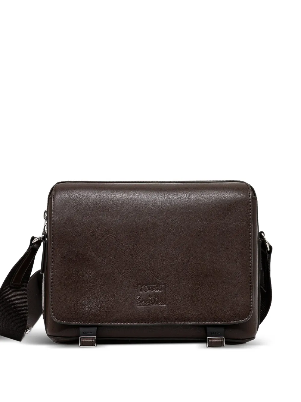 Paul Smith zip-top leather messenger bag - ブラウン Paul Smith zip-top leather messenger bag - ブラウン