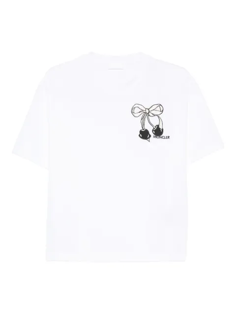 Moncler bow-embroidered T-shirt