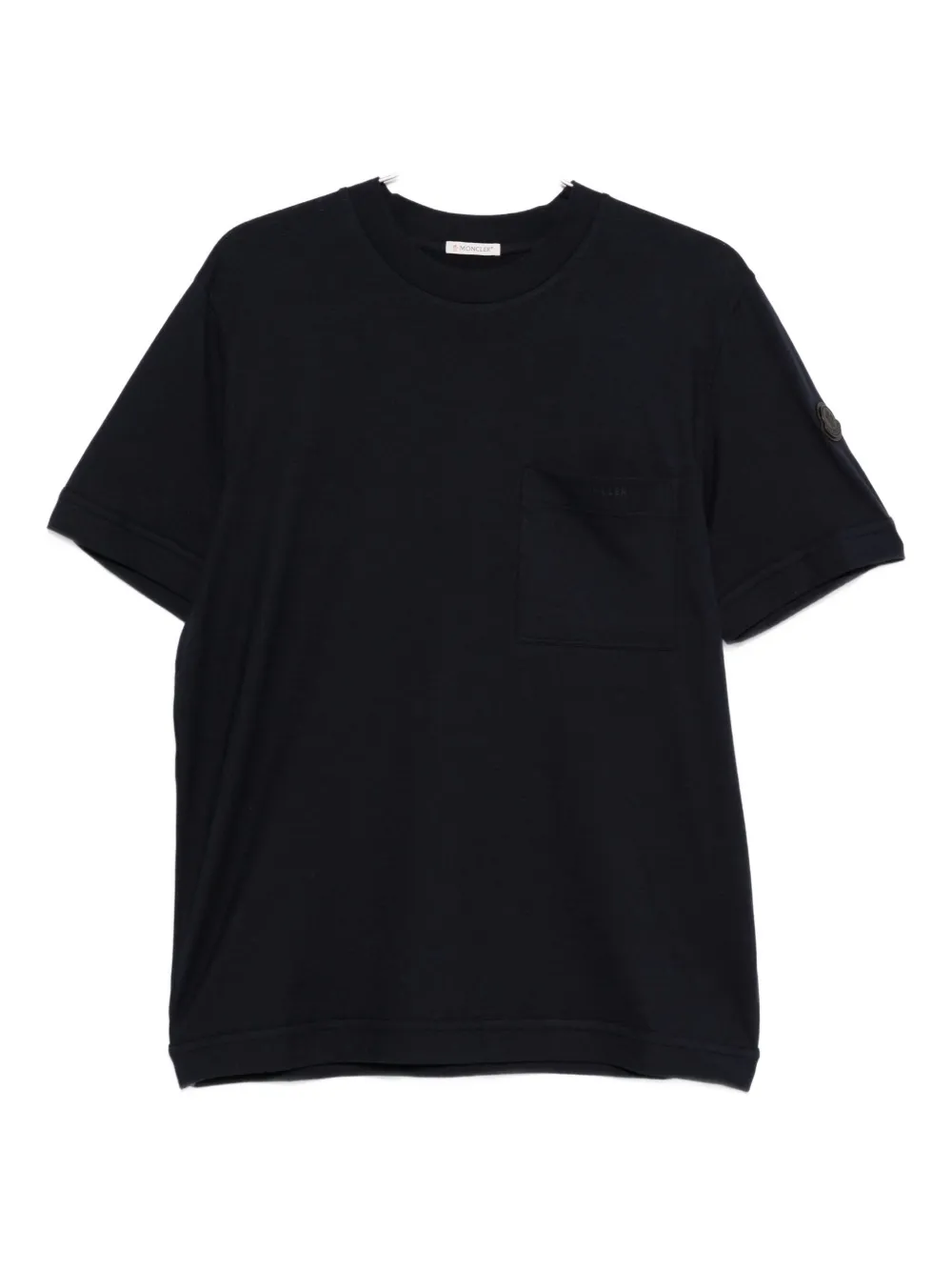 Moncler T-shirt met opgestikte zak Blauw