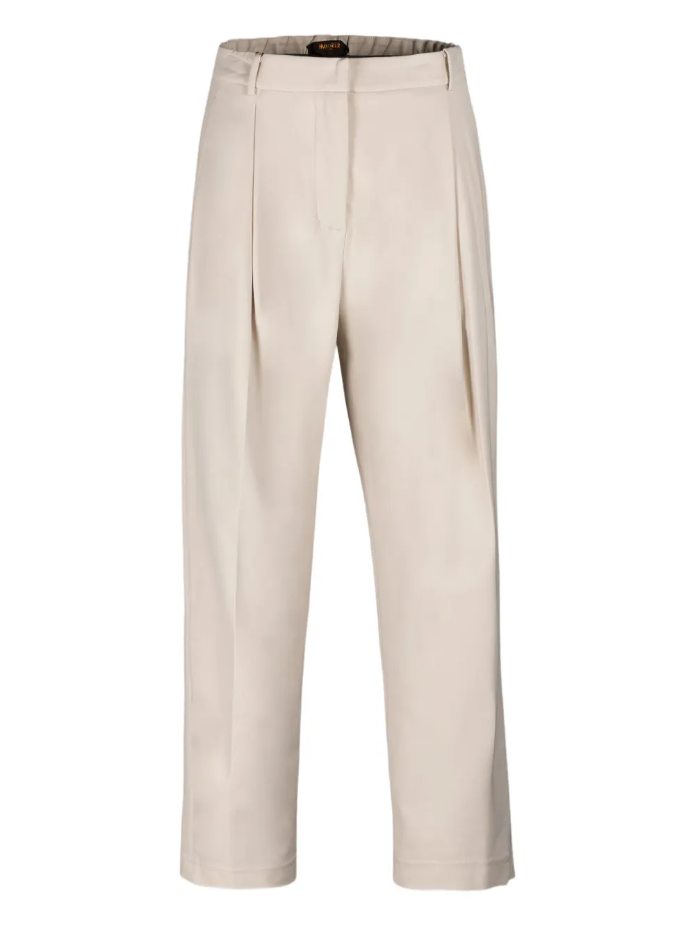 Moorer Cropped plooibroek Beige