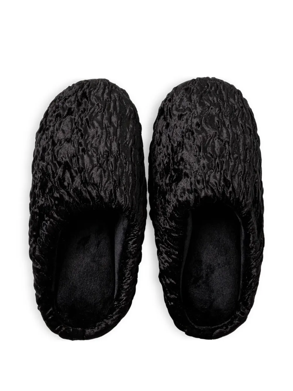 SUBU textured-finish mules Black