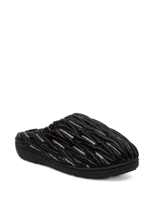 SUBU Banquet スパンコール ミュール | ブラック | FARFETCH JP