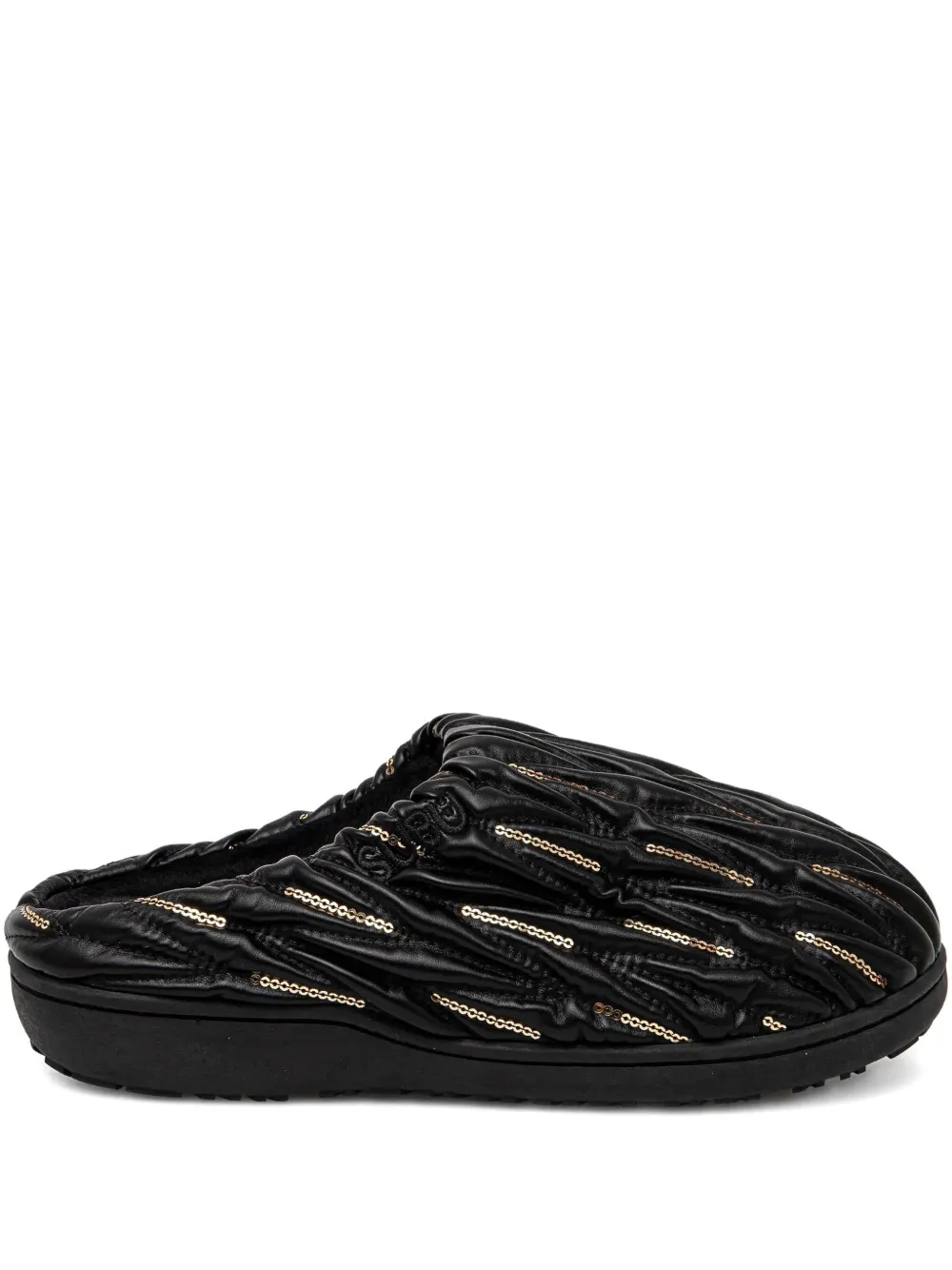 SUBU Banquet sequin mules Black