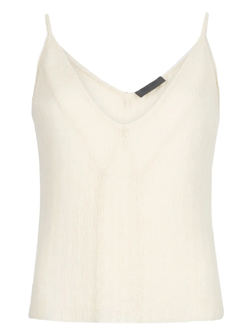 LIU JO Wool and alpaca top - Toni neutri