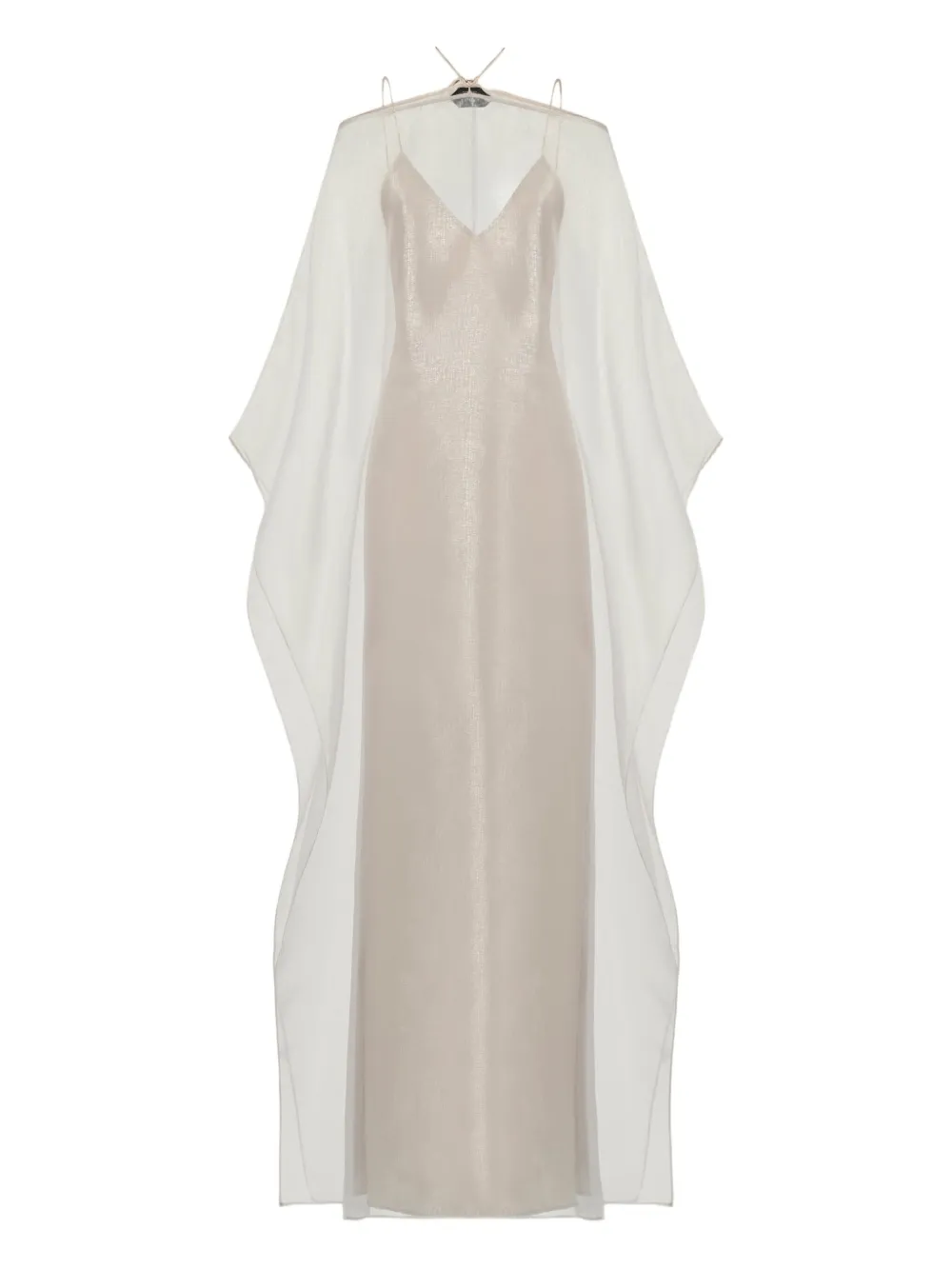Taller Marmo Sza jurk met organza laag Beige