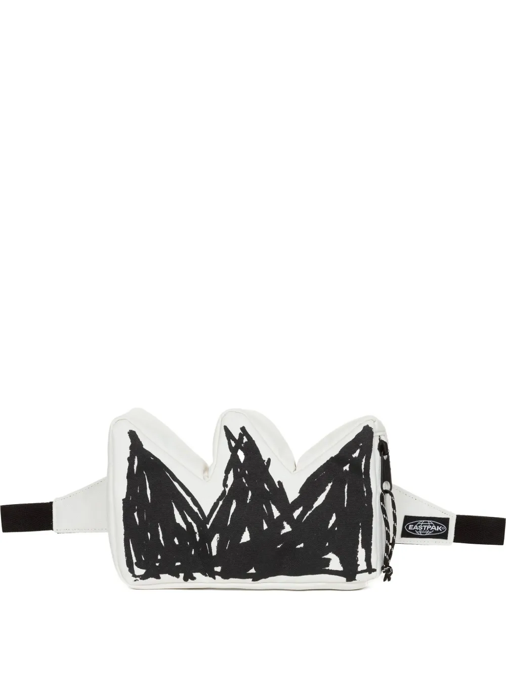 Eastpak x Basquiat Crown kleine heuptas Wit