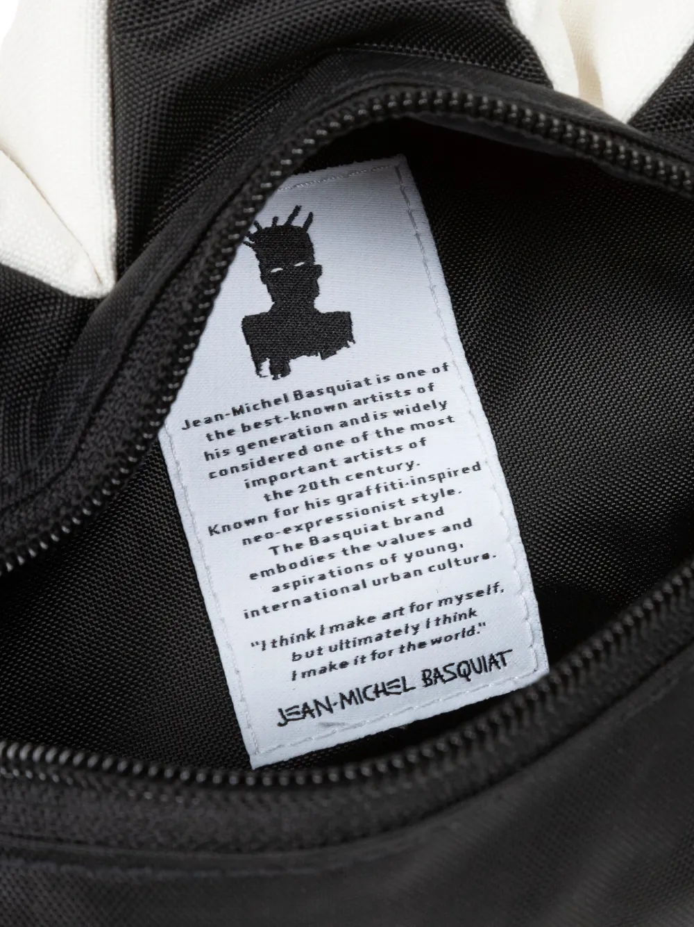 Eastpak x Basquiat Crown kleine heuptas Wit