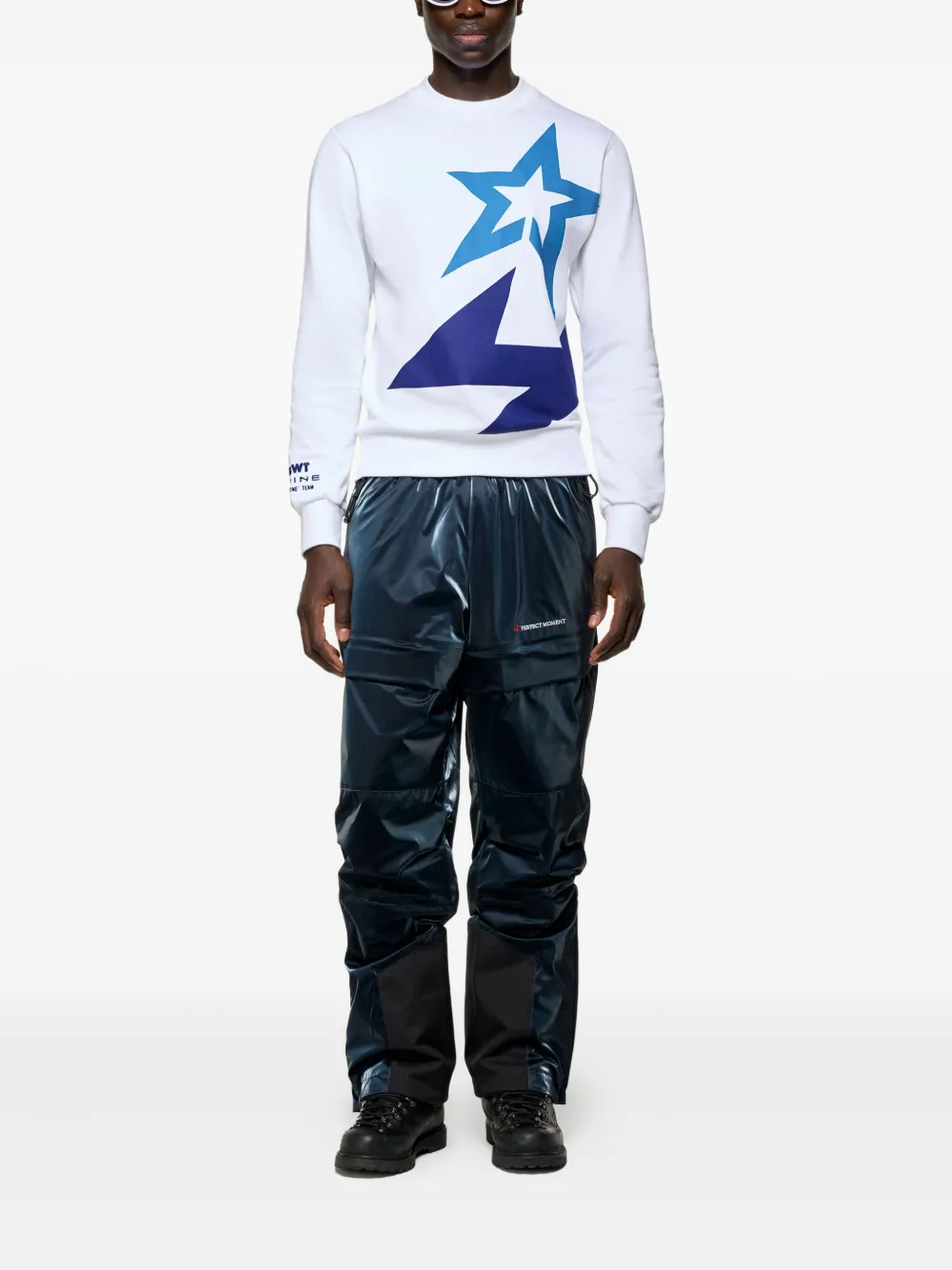 Perfect Moment Unisex Alpine Racer Sweatshirt L In White