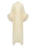 Taller Marmo feather-embellishment maxi dress - Neutrals