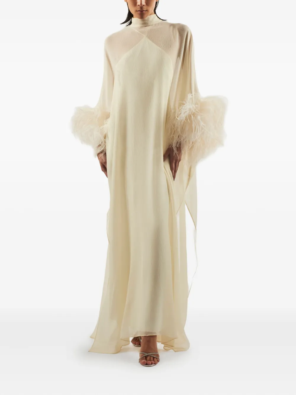 Taller Marmo feather-embellishment maxi dress | Evening Dresses | Image 2