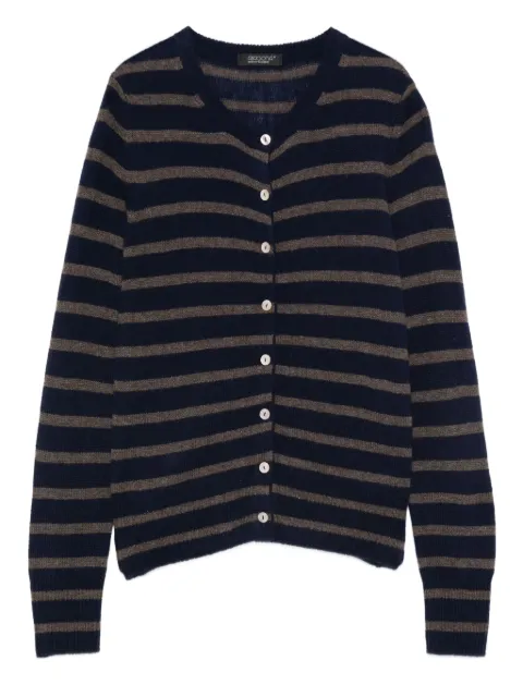 Aragona striped button cardigan