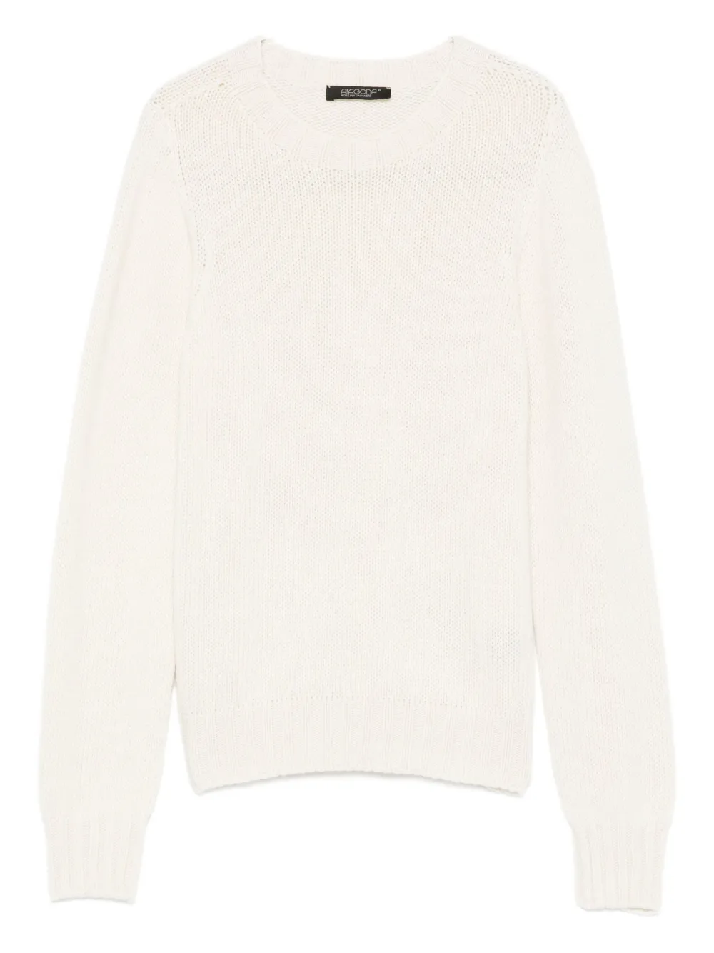 Aragona round-neck cashmere sweater | White | Image 1