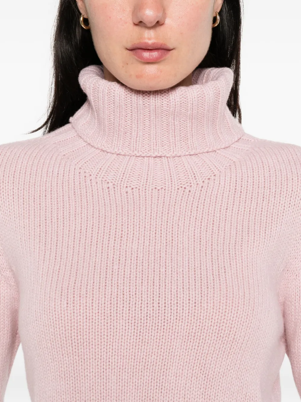 Aragona Turtleneck Cashmere Sweater In Brown
