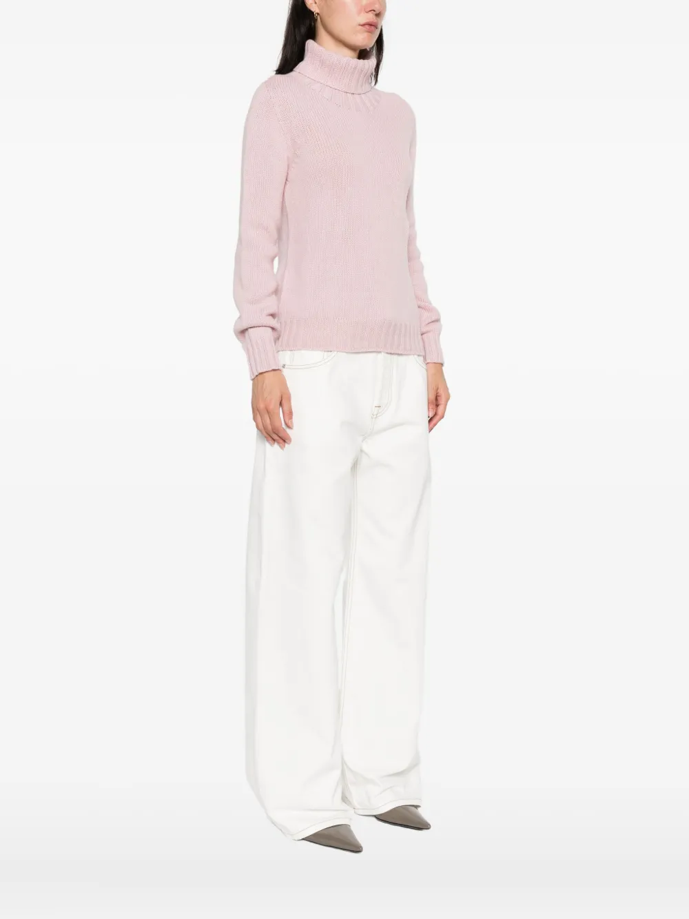 Aragona Turtleneck Cashmere Sweater In Brown