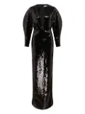 16Arlington Mitilla sequinned gown - Black