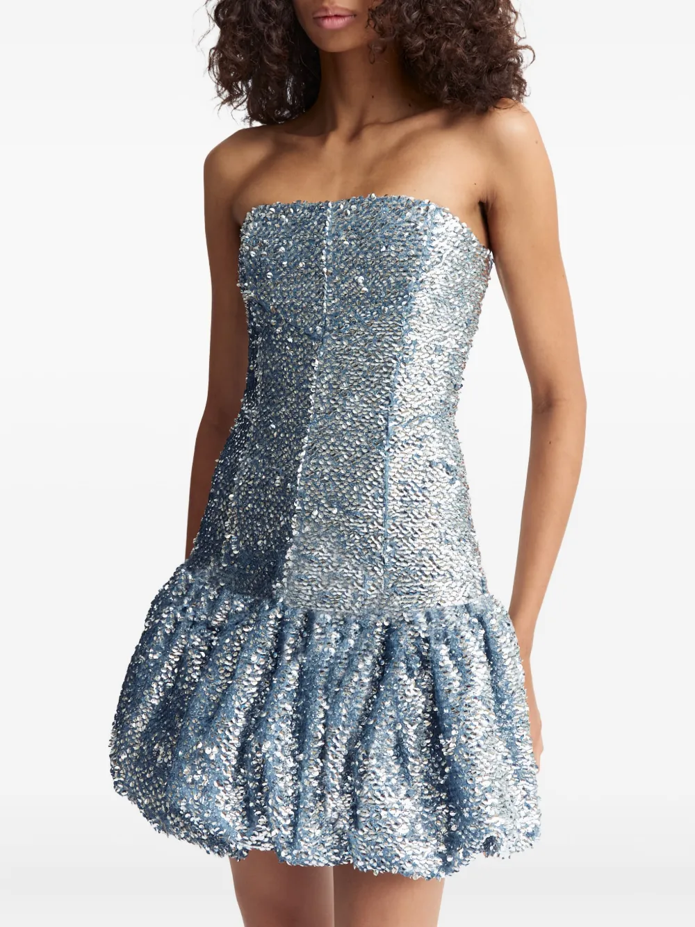 16Arlington Garance mini-jurk met pailletten Zilver