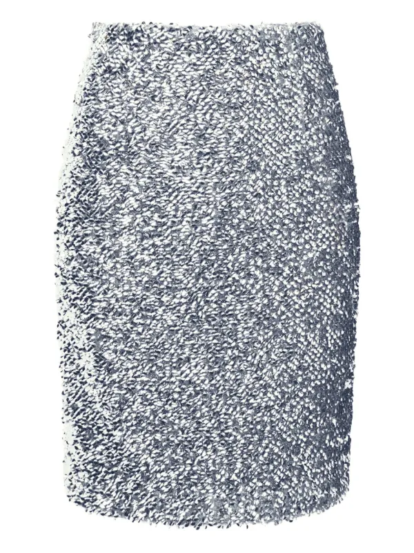 16Arlington Delta Midi Skirt in Silver