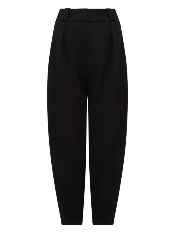 16Arlington Pola Piped-seam Pocket Tapered Trousers in Black