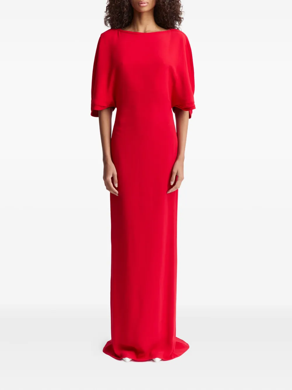 16Arlington Dona maxi-jurk met capemouwen - Rood