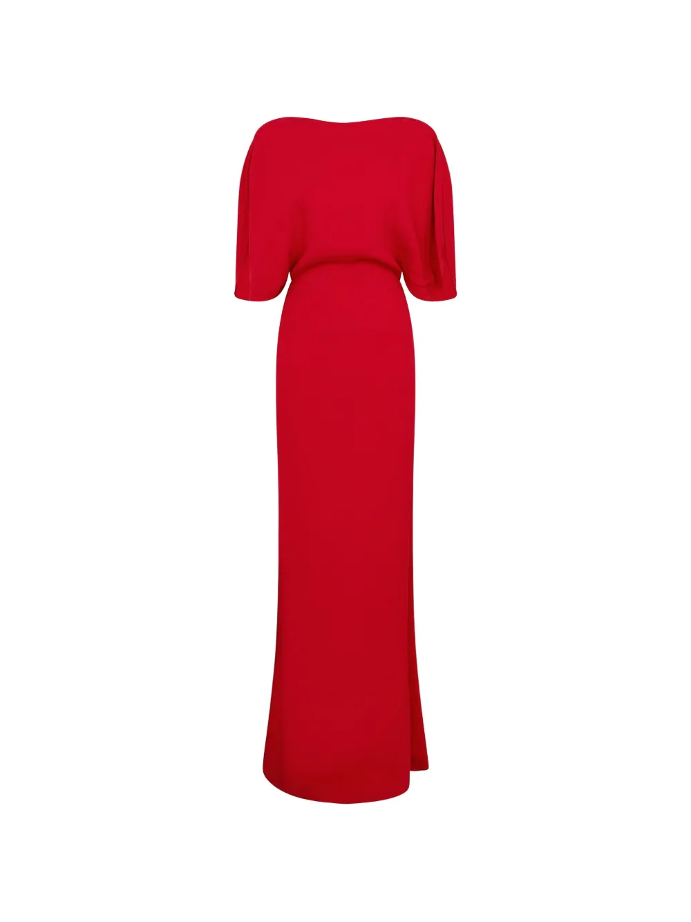 16Arlington Abito lungo con mantella e maniche lunghe - Rosso