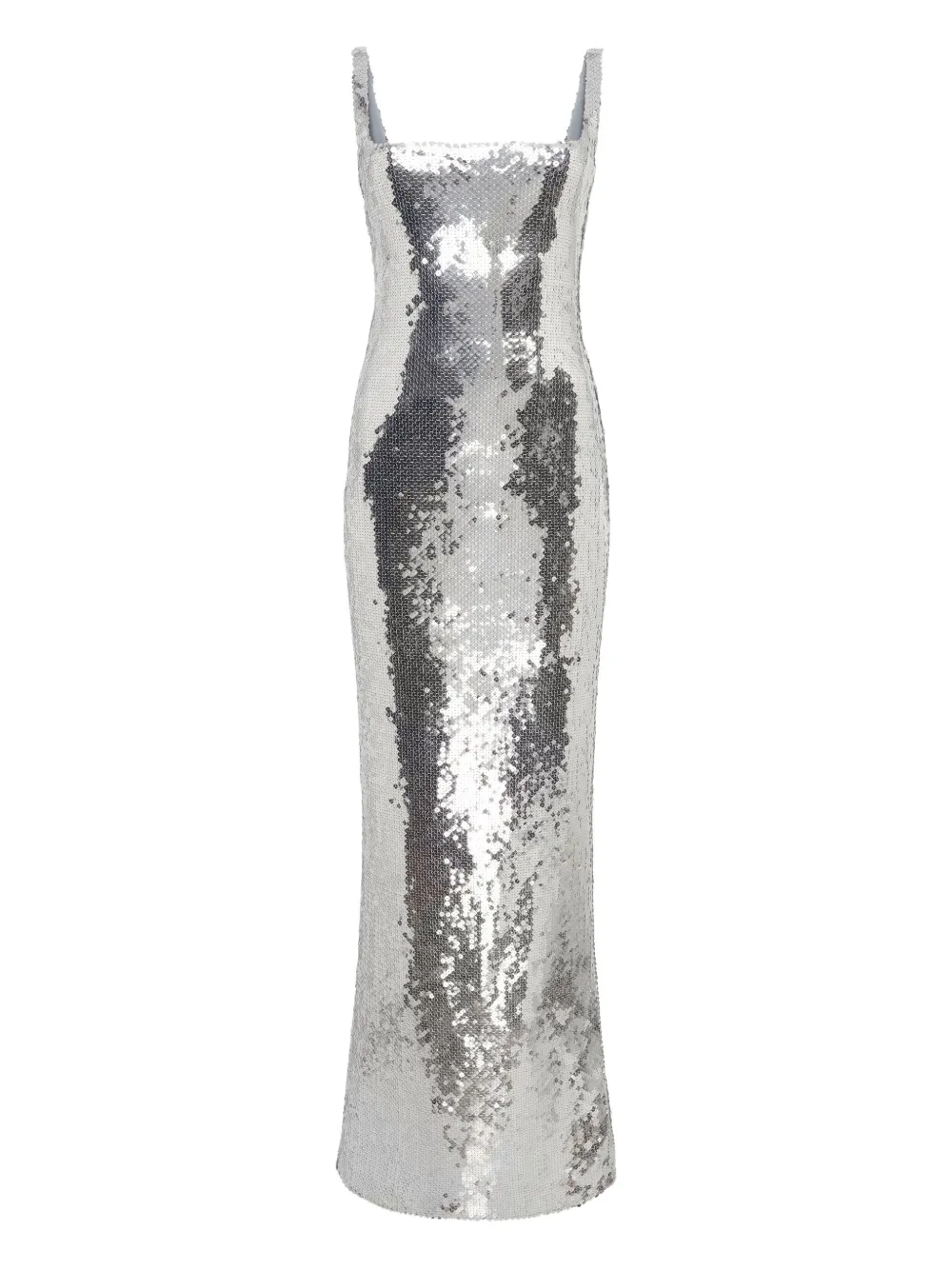 16arlington Electra Sequinned Gown In Silver