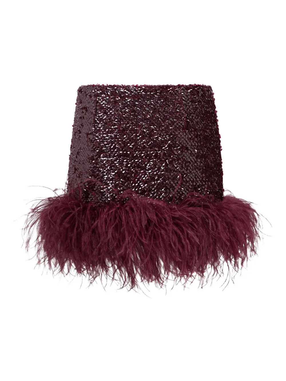 Giaci feather-trim mini skirt