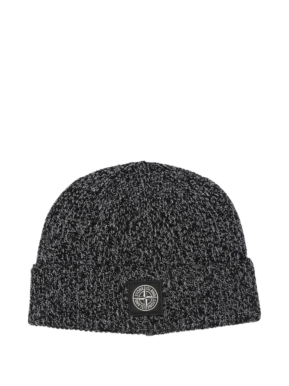 Stone Island Muts met logopatch Zwart