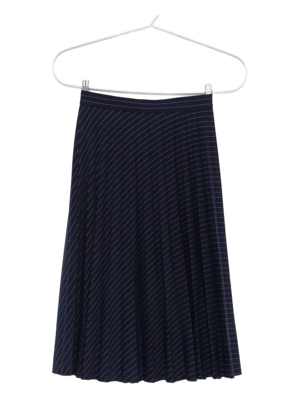 TWINSET Kids pleated pinstripe-pattern skirt Blauw
