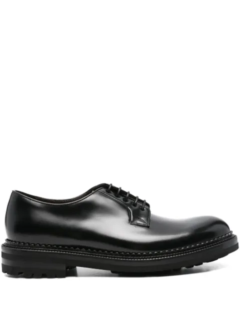 Cenere GB patent leather lace-up Derby shoes