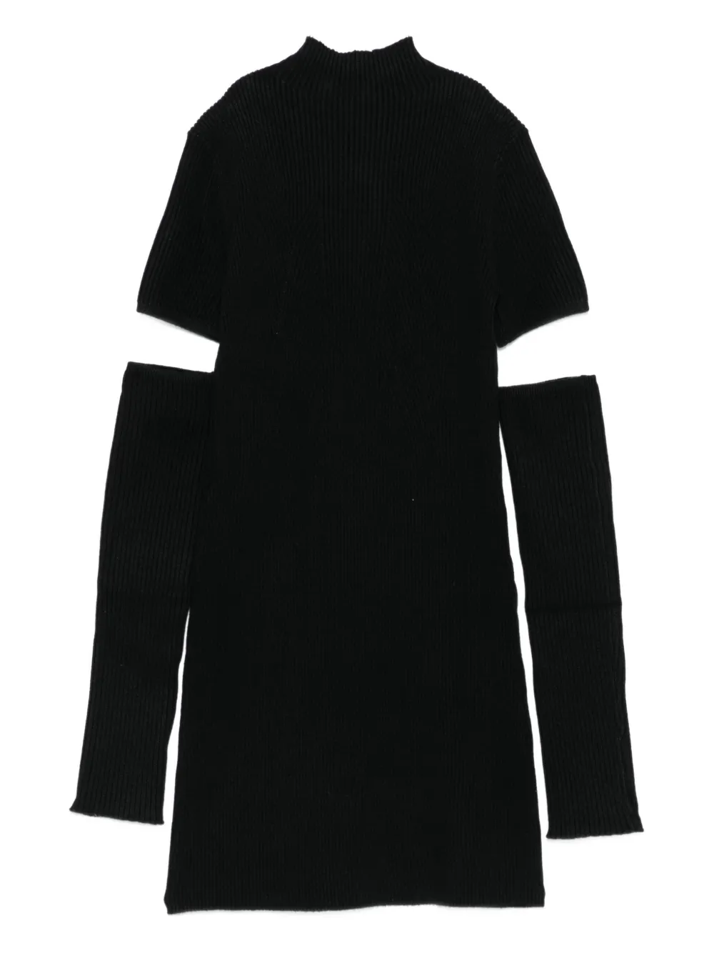 TWINSET Kids ribbed high-neck dress Zwart