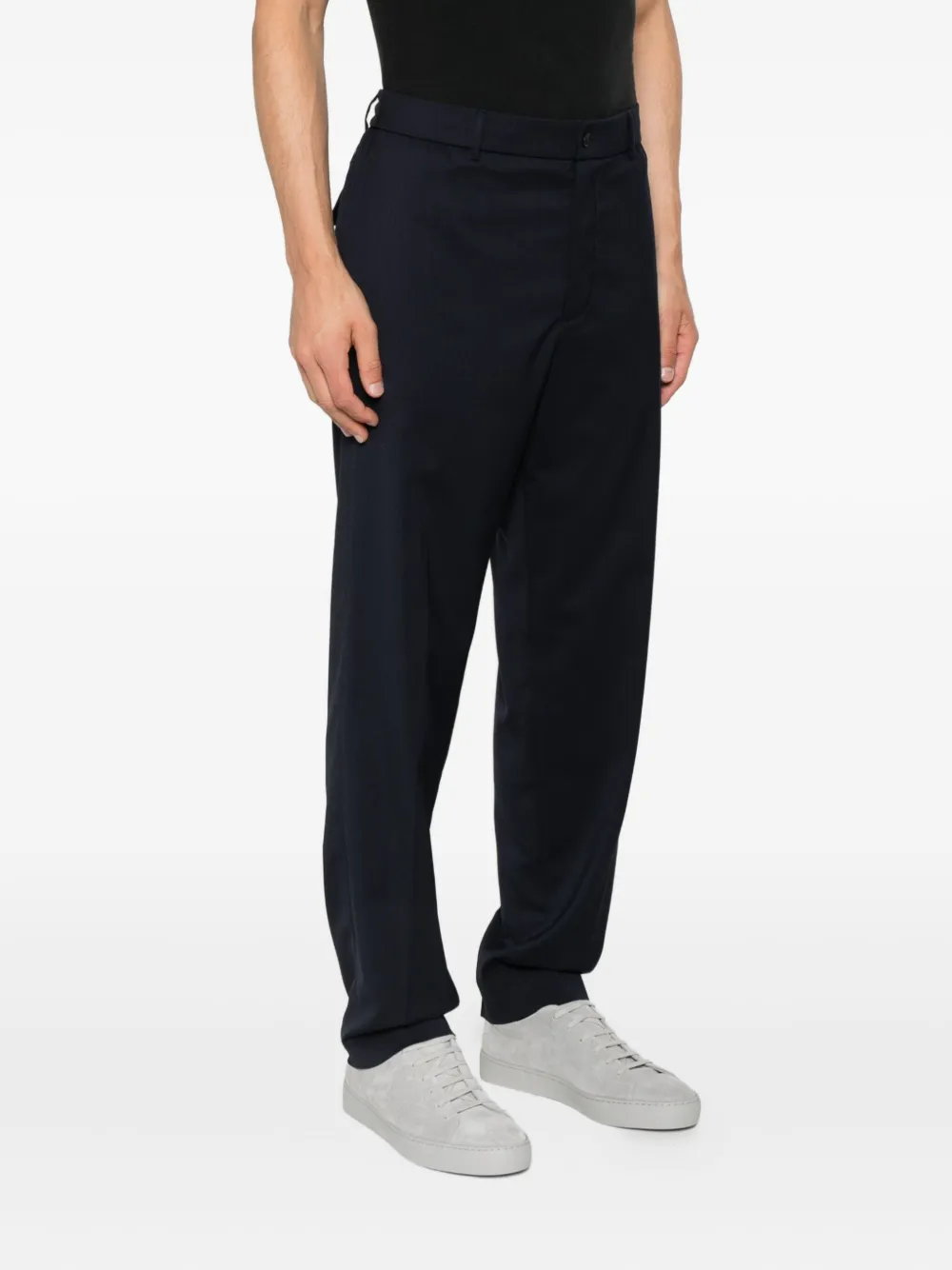 Moncler Broek van wolblend Blauw