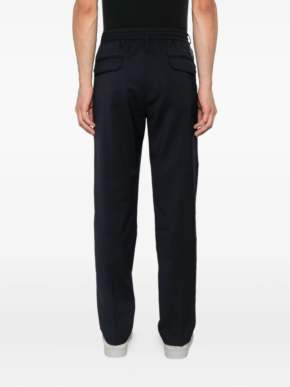 Moncler Broek van wolblend Blauw