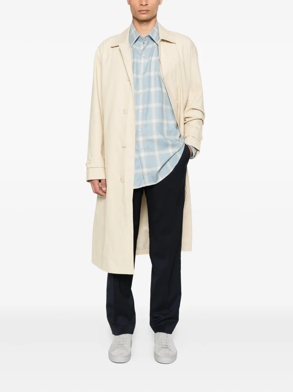 Moncler Broek van wolblend Blauw
