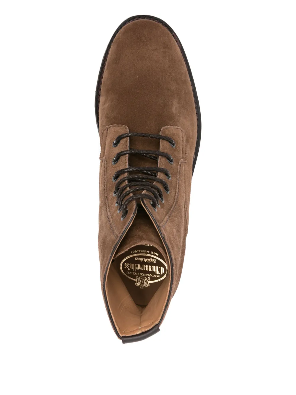 Church's lace-up suede boots Brown