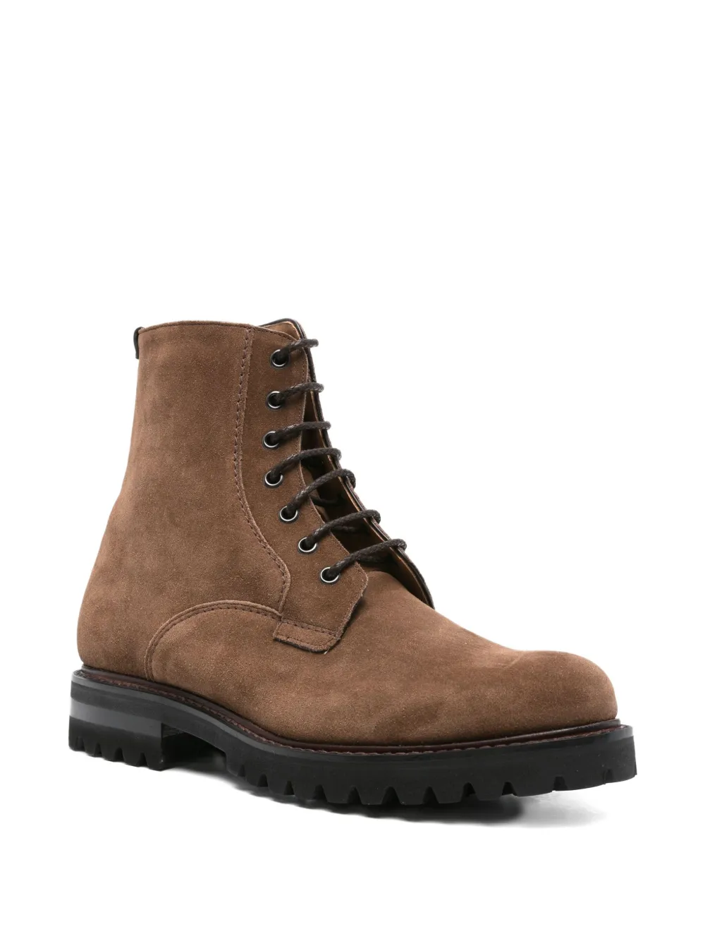 Church's lace-up suede boots Brown