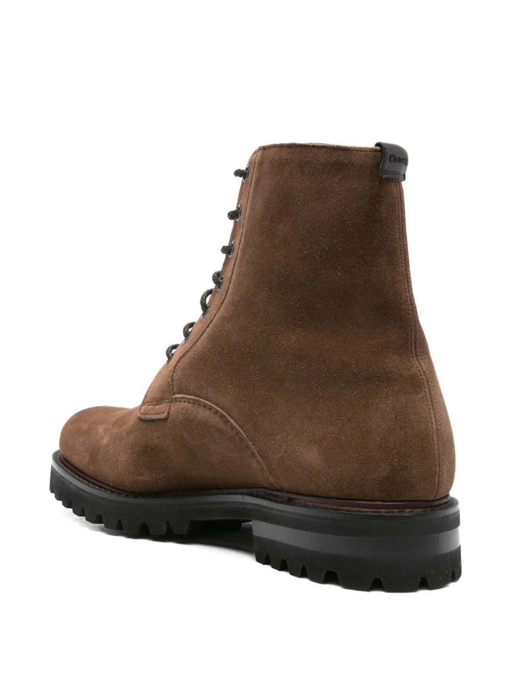 Church's lace-up suede boots Brown