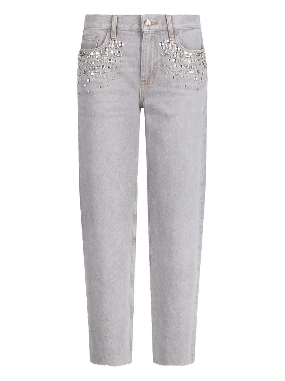 LIU JO rhinestone-embellished jeans Grijs