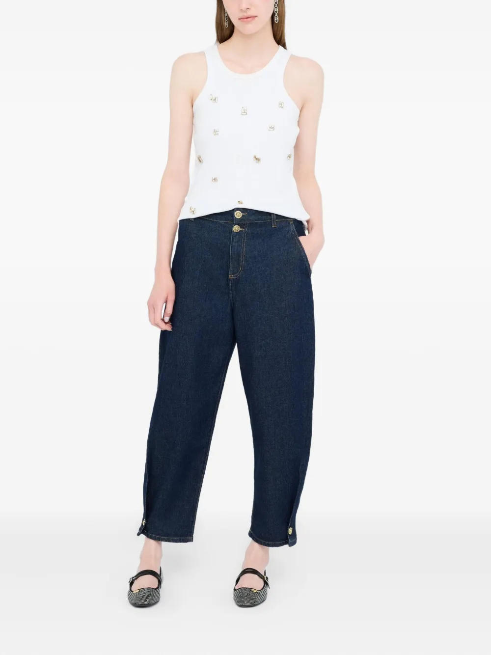 LIU JO Jeans met knoopsluiting - Blauw