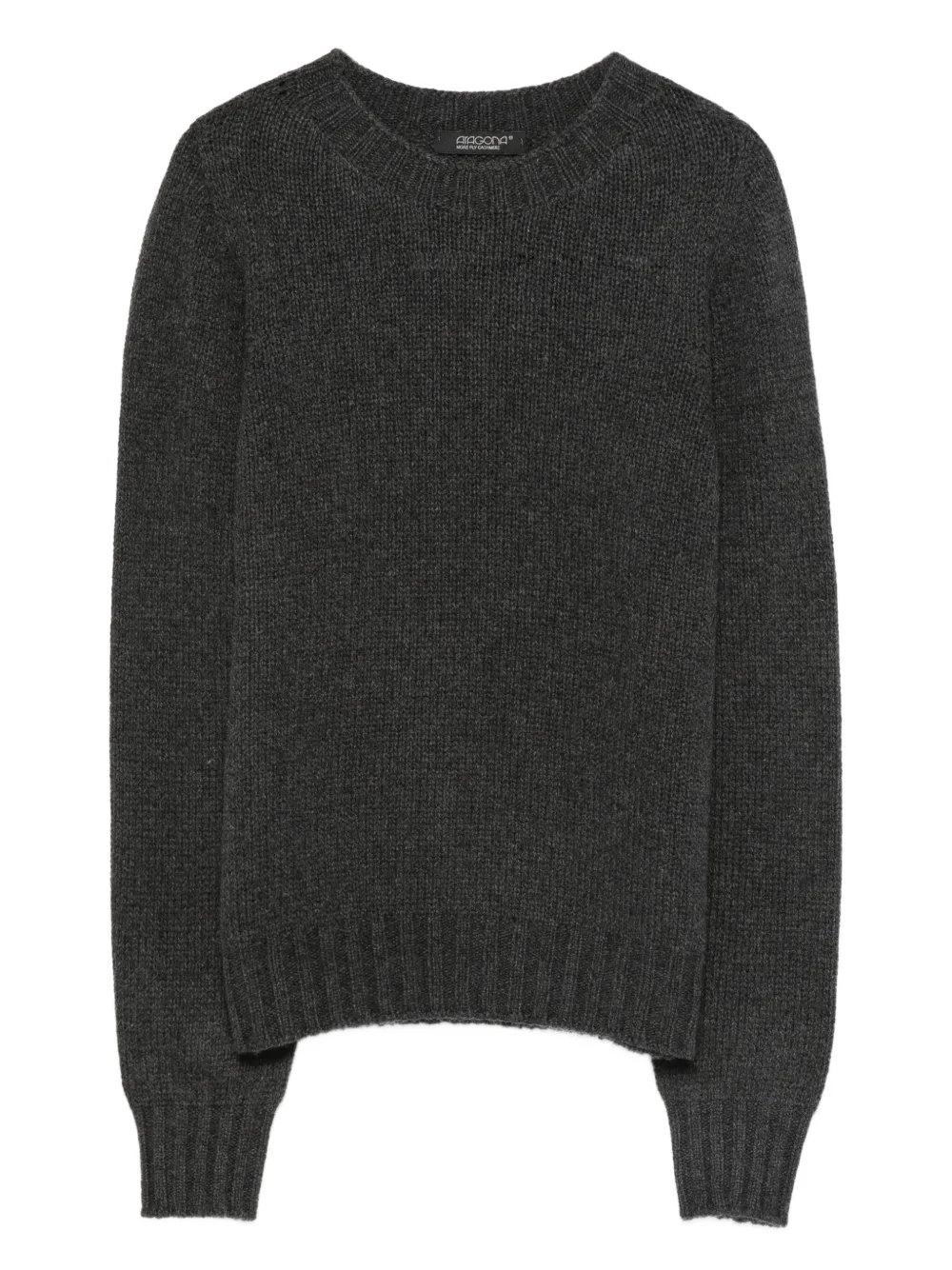 Aragona round-neck cashmere sweater | Grey | Image 1