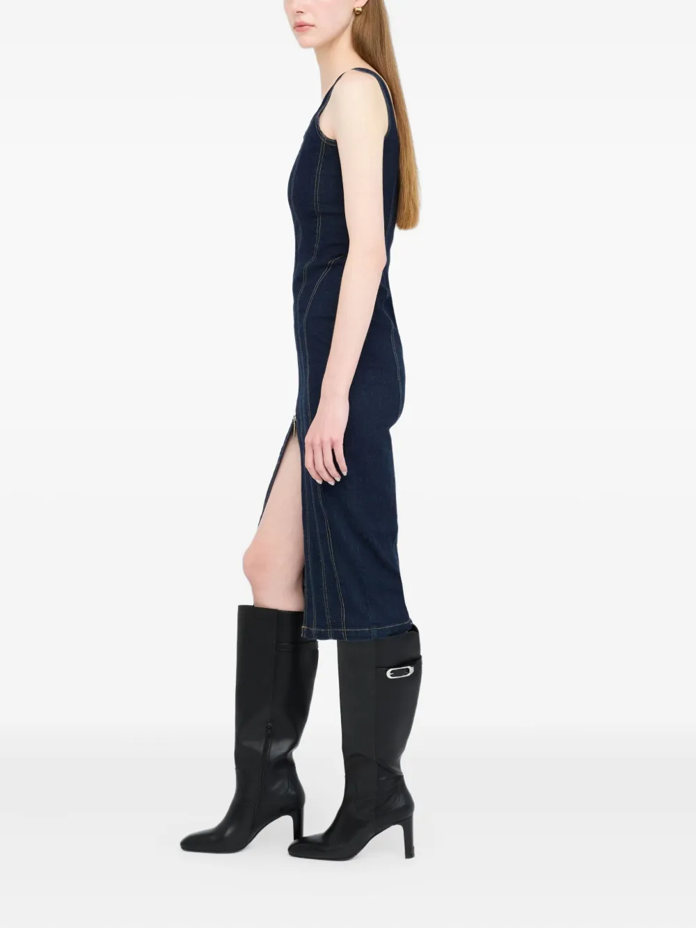 Liu •jo Denim Dress In Blue