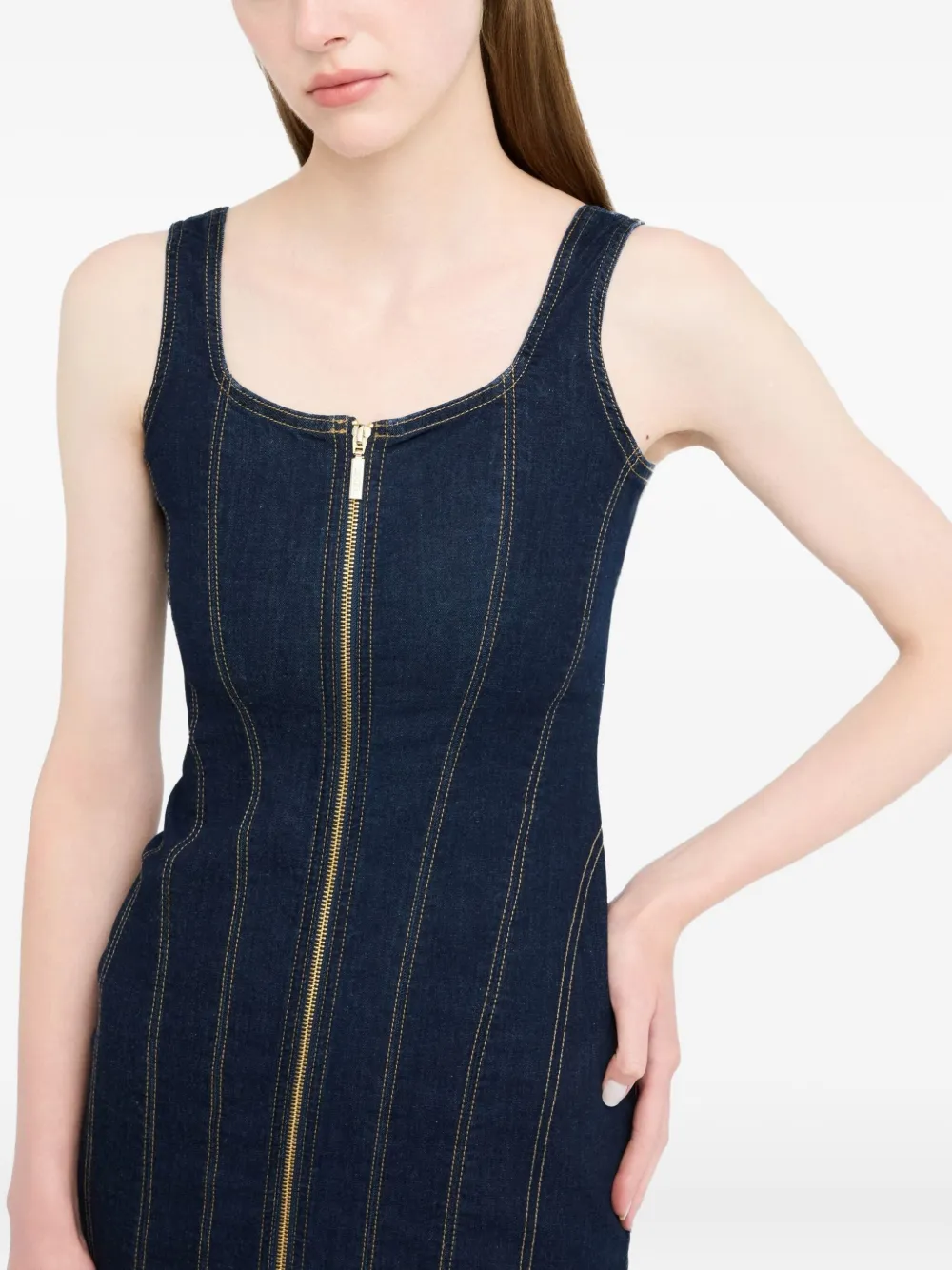Liu •jo Denim Dress In Blue