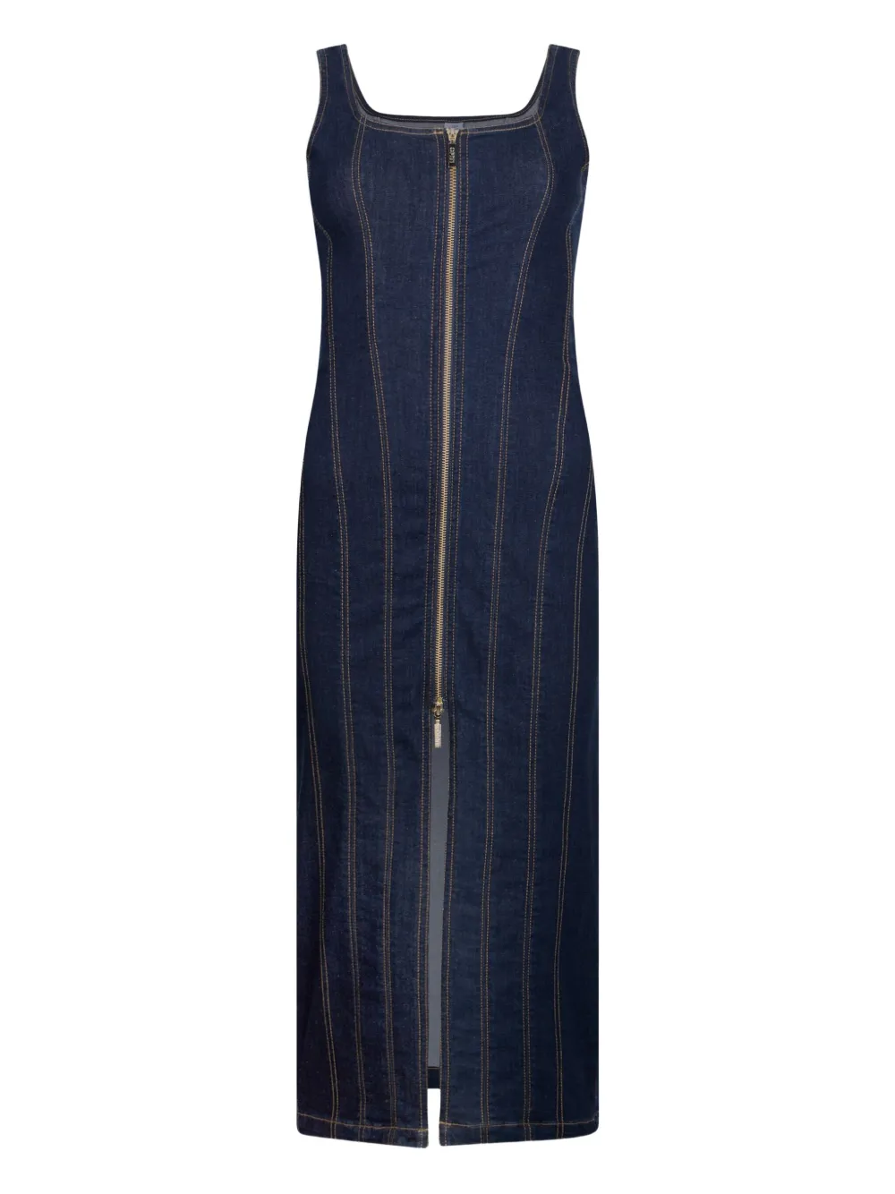 LIU JO zip-fastening midi dress Blauw