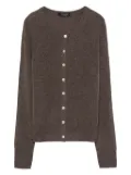 Aragona button-front cashmere cardigan - Brown