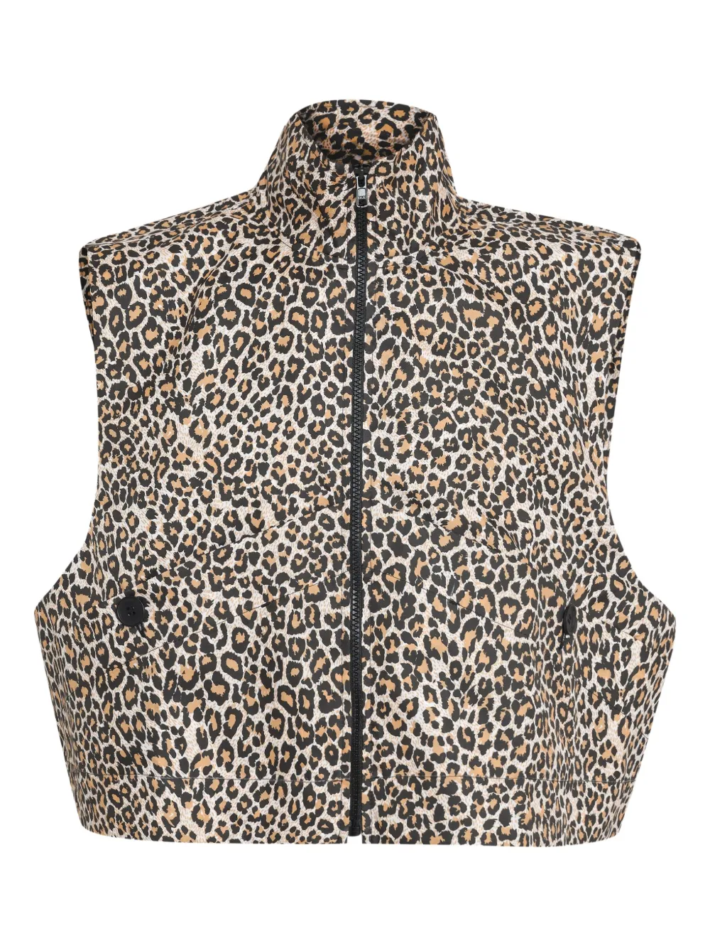 Àlg Colete com zíper e estampa de leopardo | Neutro | Image 1