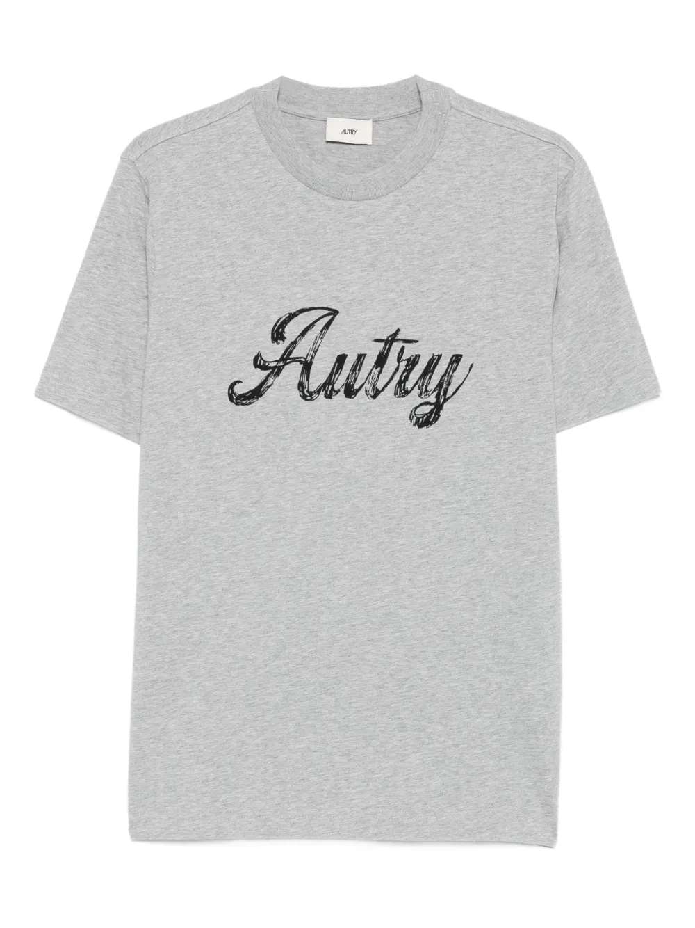 Autry Katoenen T-shirt met logo Grijs