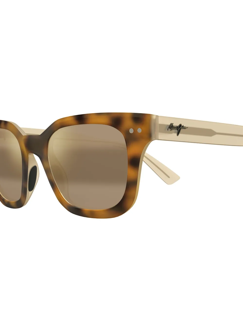 Maui Jim tortoiseshell square sunglasses Beige