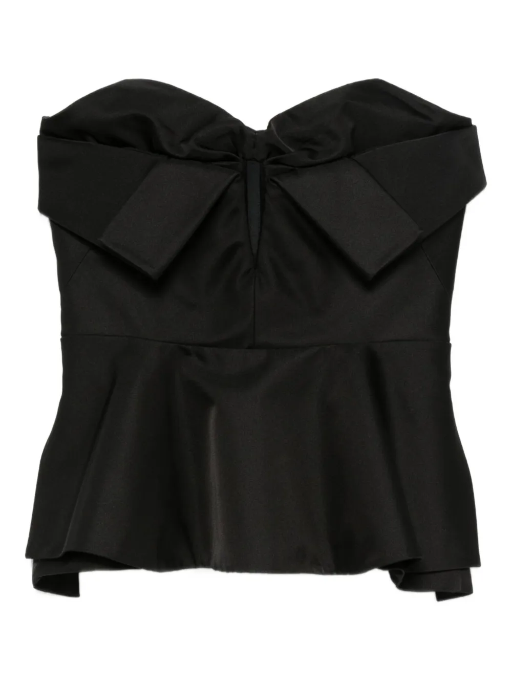 Alexander McQueen Top con fiocco - Nero